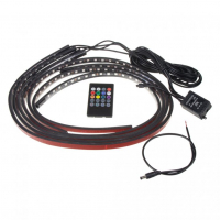 [LED podsvětlení vnitřní/vnější RGB 12V, IR , 4 pásky]