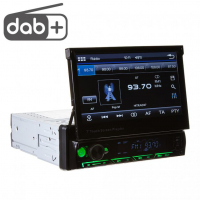[1DIN DAB / FM autorádio s výsuvným 7" LCD, Mirror link, Bluetooth, SD/DUAL-USB/RDS/ČESKÉ MENU]