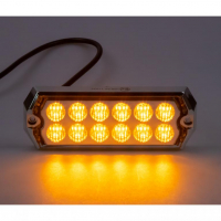[PROFI SLIM výstražné LED světlo vnější, oranžové, 12-24V, ECE R10]