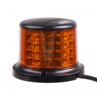 [LED maják, 12-24V, 64x0,5W, oranžový, magnet, ECE R65 R10]