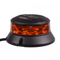 [Robustní oranžový LED maják, černý hliník, 36W, ECE R65]