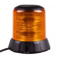 [Robustní oranžový LED maják, černý hliník, 96W, ECE R65]