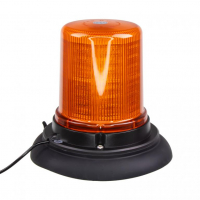 [LED maják, 12-24V, 128x1,5W oranžový, magnet, ECE R65]