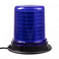 [LED maják, 12-24V, 128x1,5W modrý, pevná montáž, ECE R65]