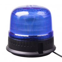 [LED maják, 12-24V, 24xLED modrý, magnet, ECE R65]