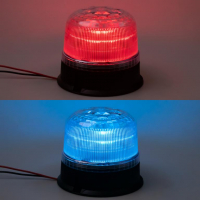 [LED maják, 12-24V, modro-červený, pevná montáž, ECE R65]