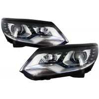 [Fényszórók LED DRL VW Tiguan MK I Facelift (2012-2015) OEM Xenon Design]