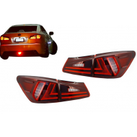 [Hátsó lámpák Full LED Lexus IS XE20 (2006-2012) típus használható Light Bar Facelift Új XE30 Red Clear]
